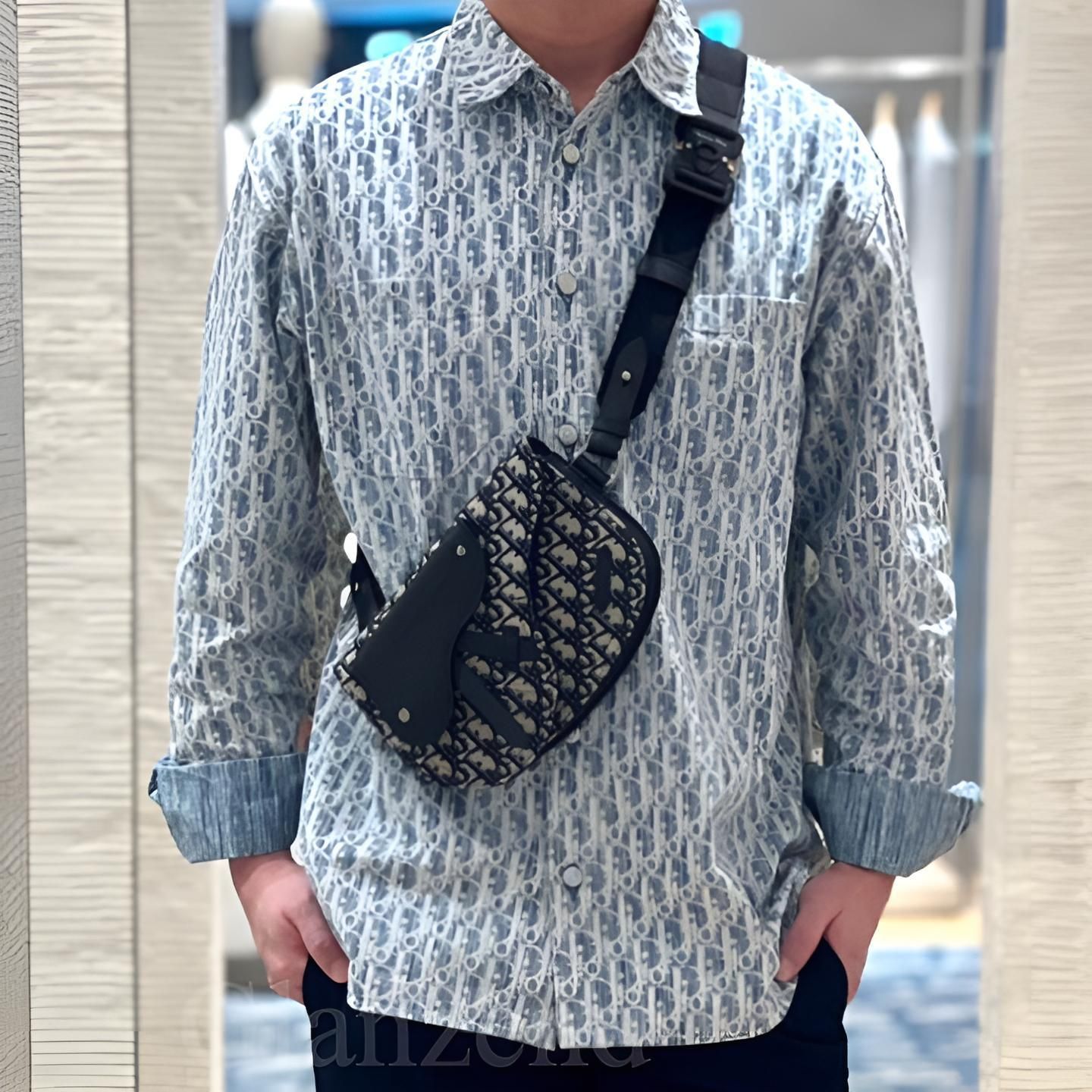 サラッと羽織れる【Dior】ディオール オブリーク オーバーシャツ (Dior