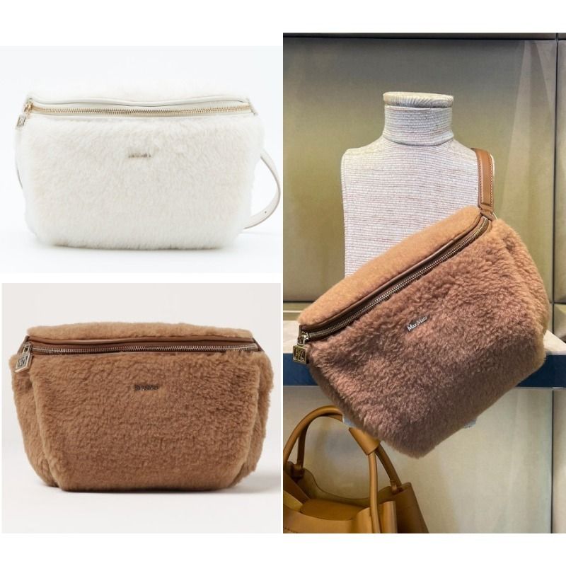 マックスマーラファー素材 ボディバッグ