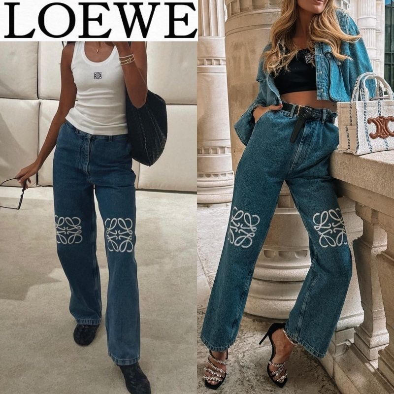 LOEWE】デニム アナグラム バギージーンズ (LOEWE/デニム・ジーパン