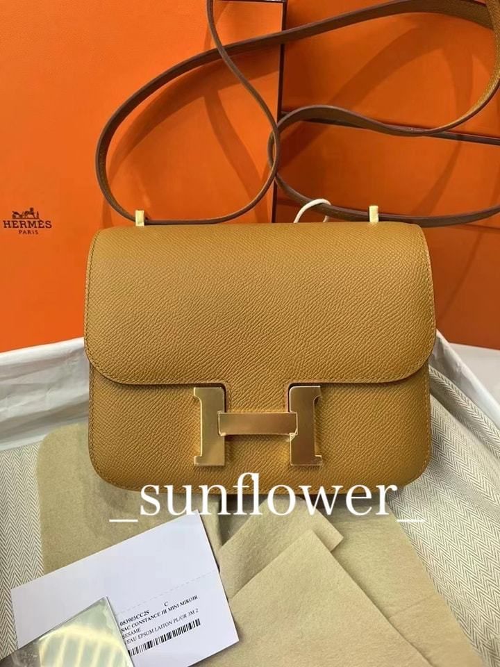 エルメス コンスタンスミニ セサミ/G金具 (HERMES/ショルダーバッグ