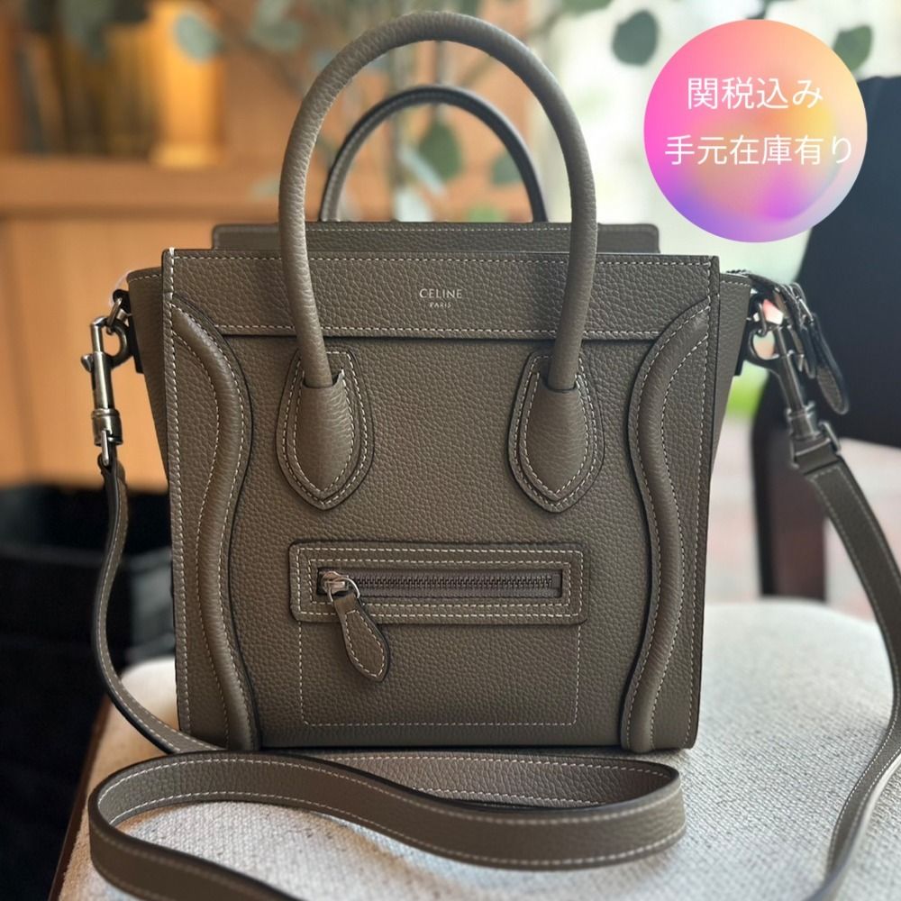 すぐ届く☆関税込み】CELINE ラゲージ ナノ バッグ スリ (CELINE