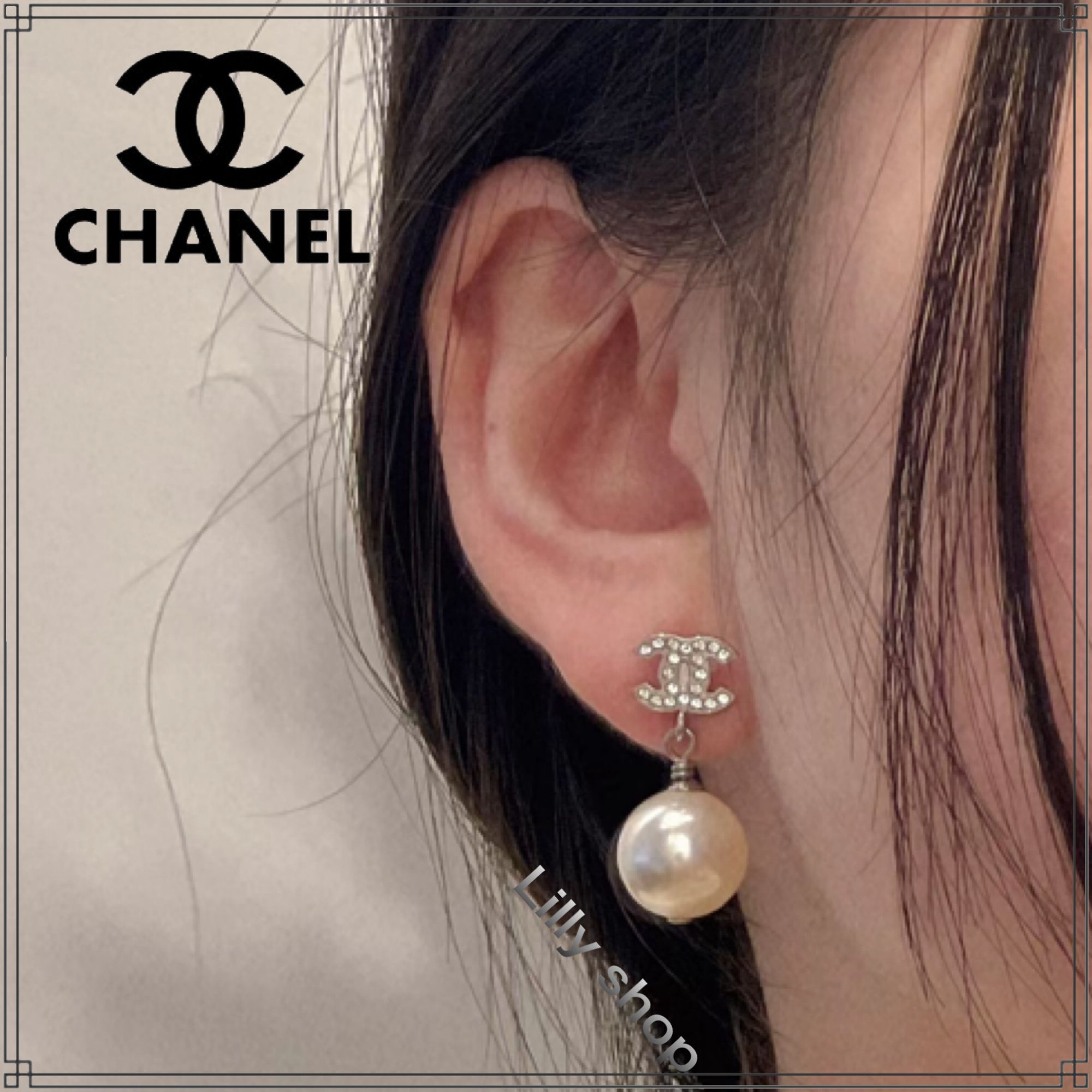 大人気♡上品パール【CHANEL】 CCマーク パールピアス (CHANEL/ピアス