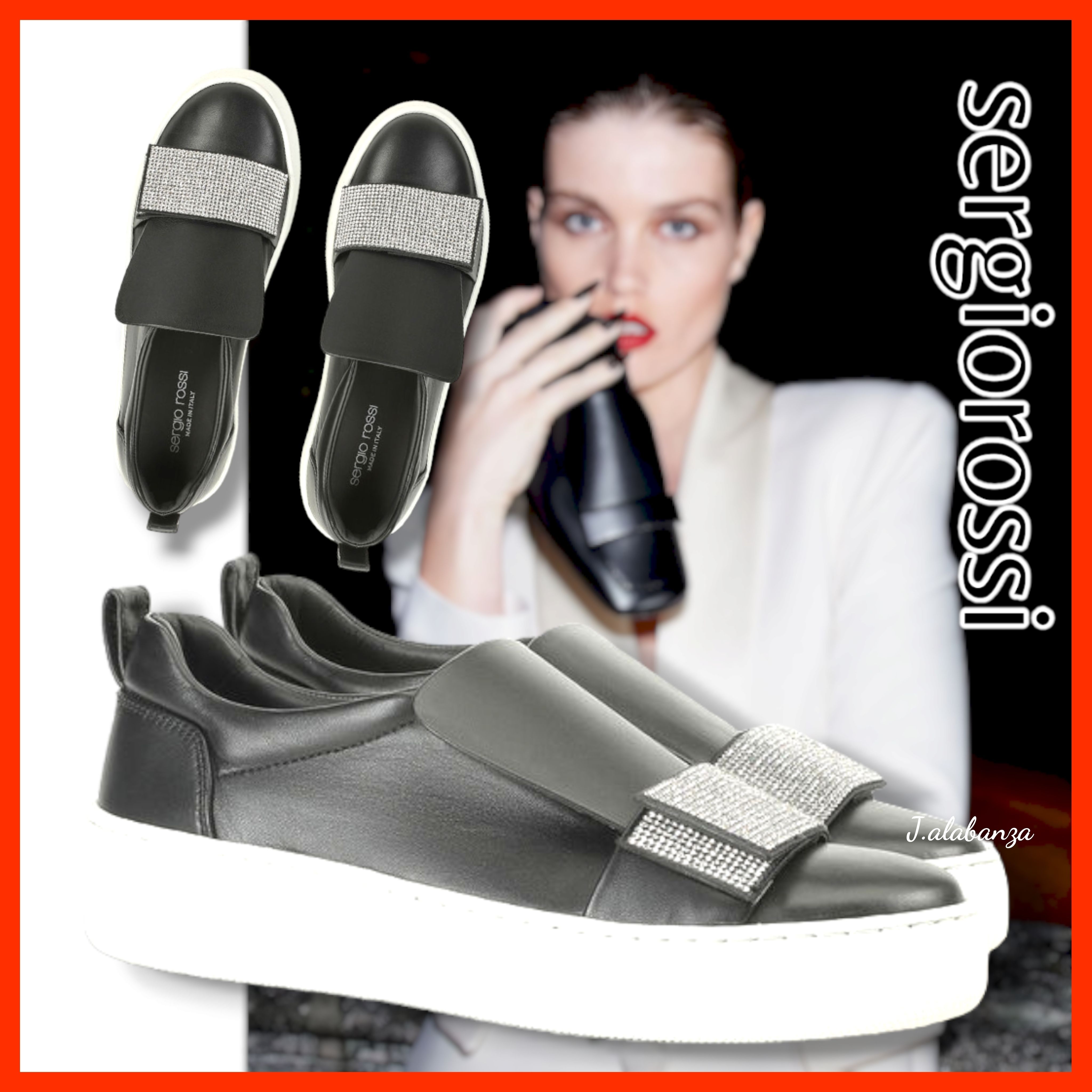 セルジオロッシ☆ビジューバックルスニーカー/SR1 PARIS (Sergio Rossi