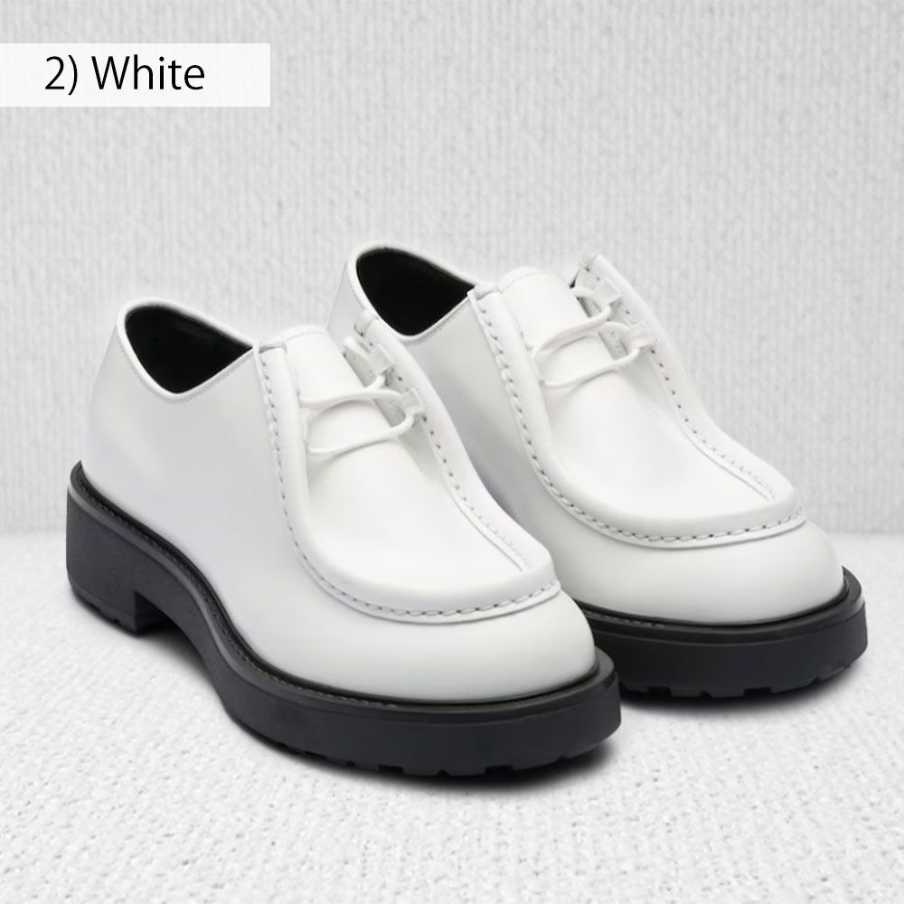 PRADA＊Diapason opaque brushed leather lace-up shoes＊送料込