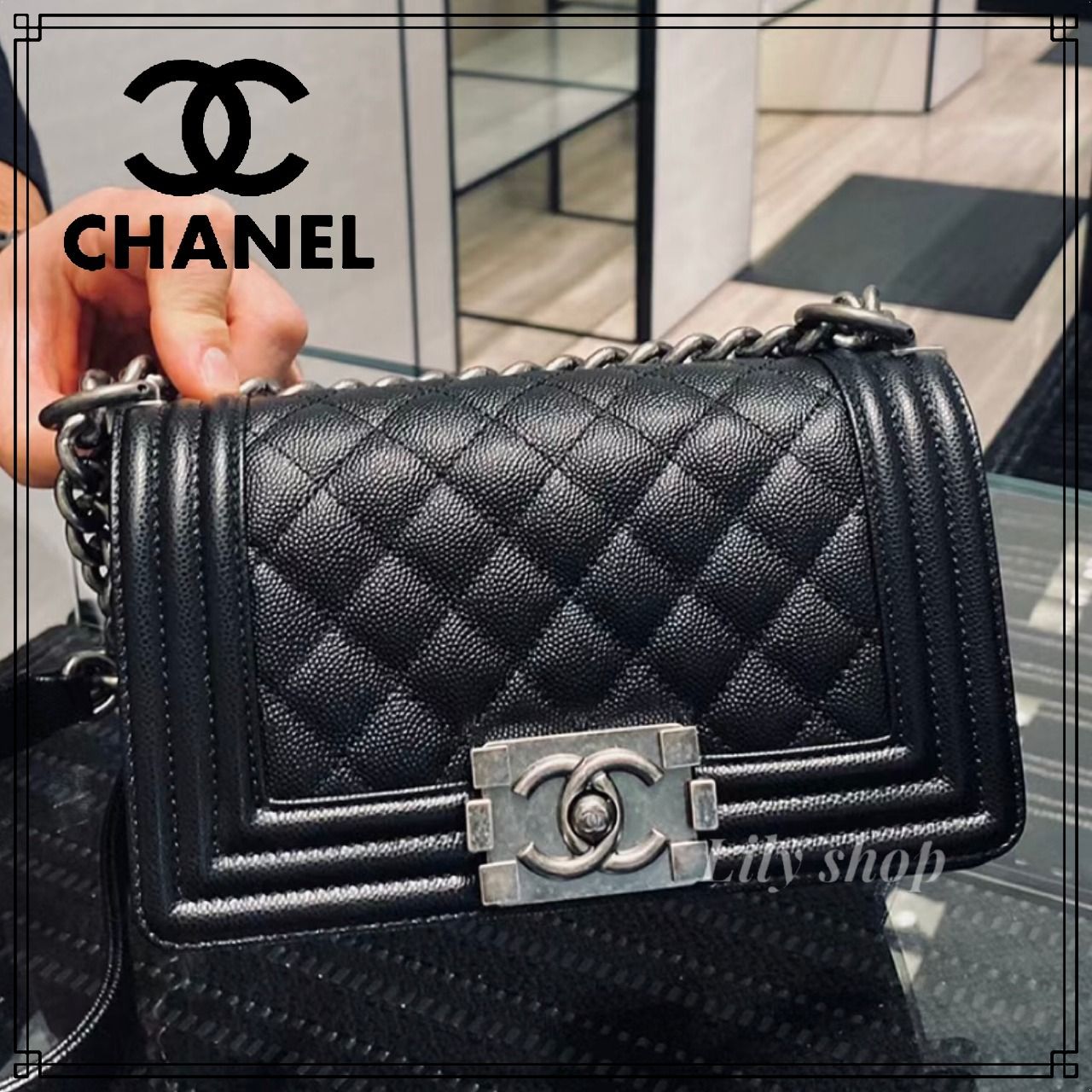 23K》2way仕様【CHANEL】BOY CHANEL スモール ハンドバッグ (CHANEL