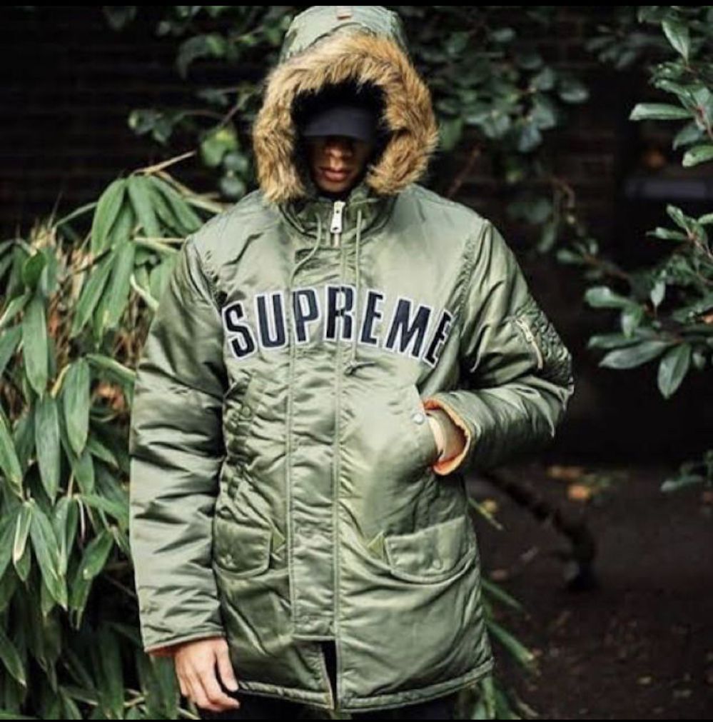 ☆仲里依紗着用モデル☆FW18 N-3Bパーカー Logo Tape N-3B Parka