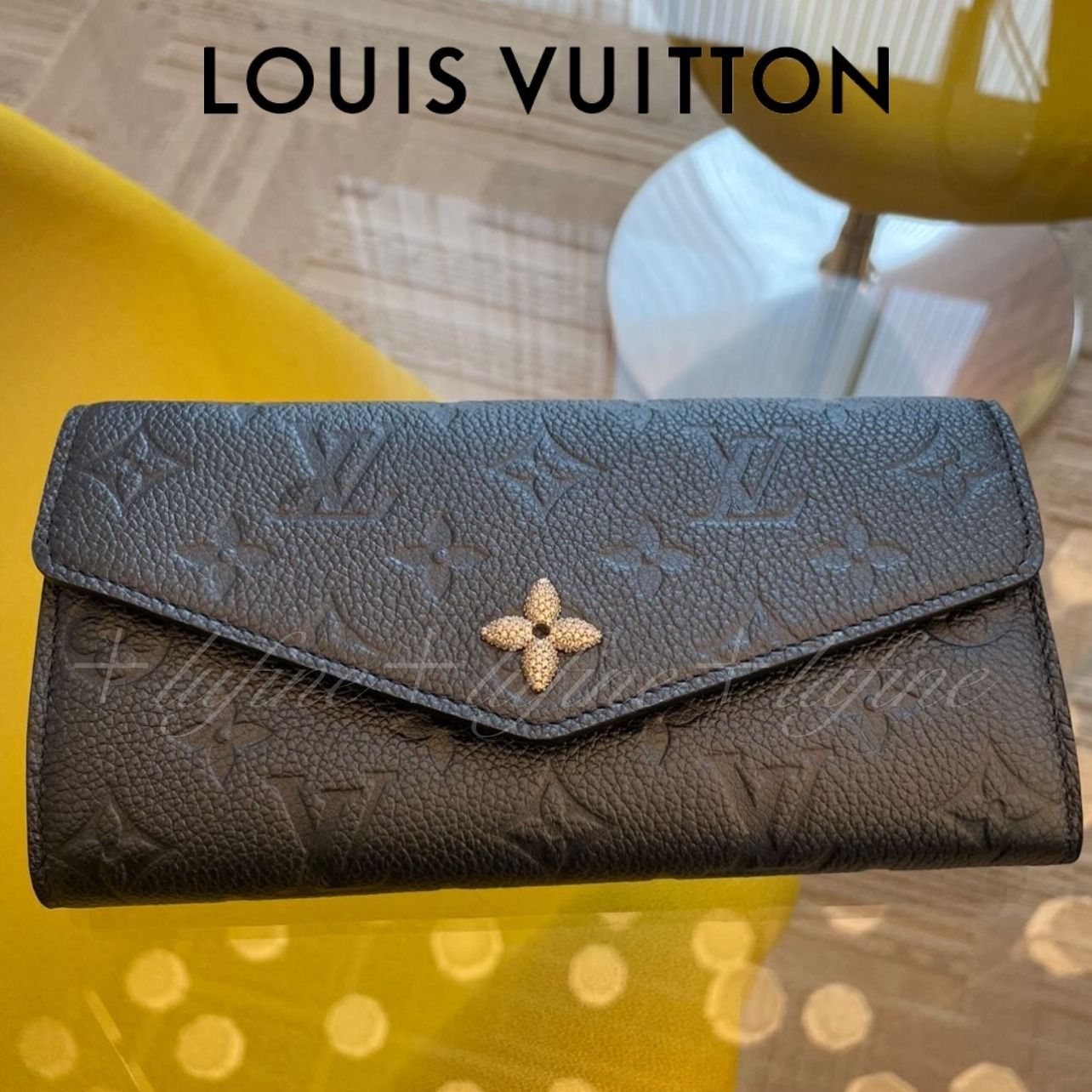 シンプルで長く使える♪煌めくボタン☆】ルイヴィトン 長財布 (Louis