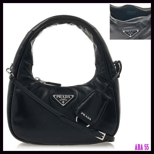 PRADA(プラダ)正規品/関税送料込み ナッパレザー ハンドバッグ (PRADA