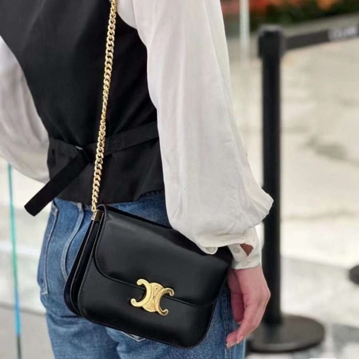 ☆Celine☆ミディアム カレッジバッグ / シャイニーカーフスキン