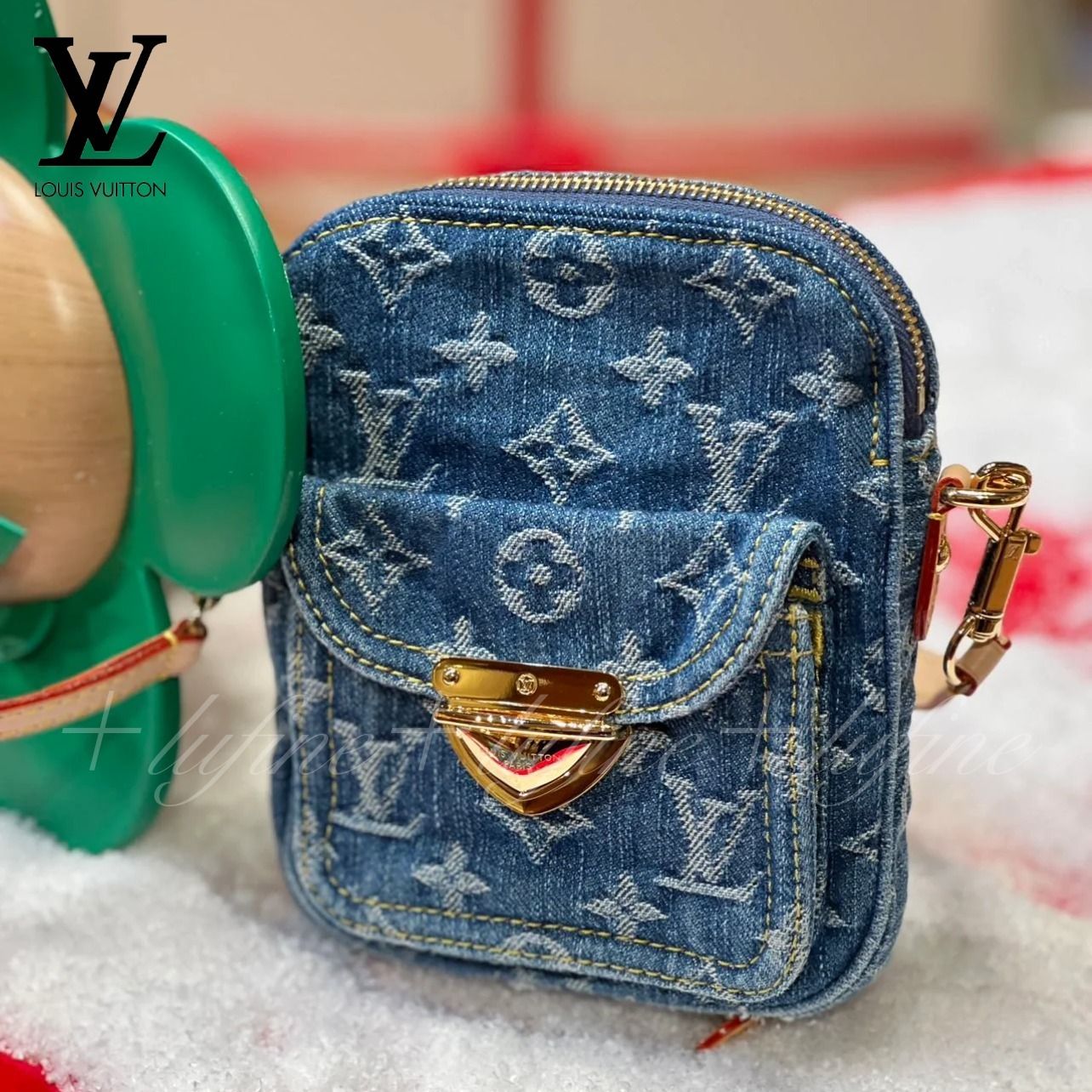 デニム好きにはたまらない☆】ルイヴィトン ショルダーバッグ (Louis