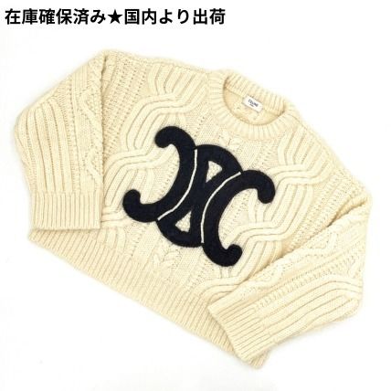 日本未入荷 CELINE セリーヌ トリオンフ ロゴ ニット セーター (CELINE