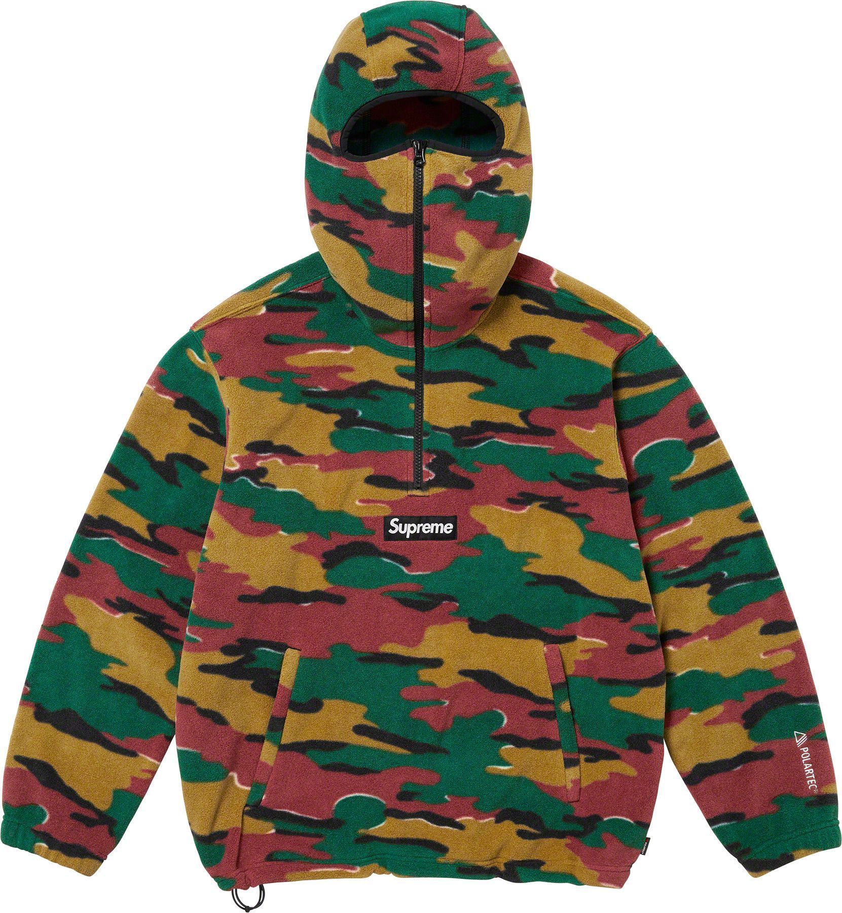 Supreme POLARTEC FACEMASK HALF ZIP HOODED SWEATSHIRT (Supreme
