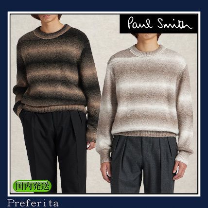 Paul Smith】クルーネックニット グラデーションボーダー (Paul Smith