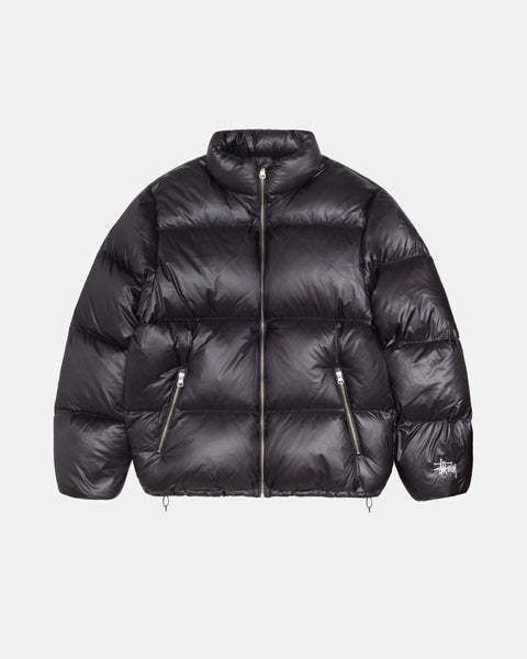 STUSSY☆】Down Puffer Parachute Ripstop Charcoal (STUSSY/ダウン