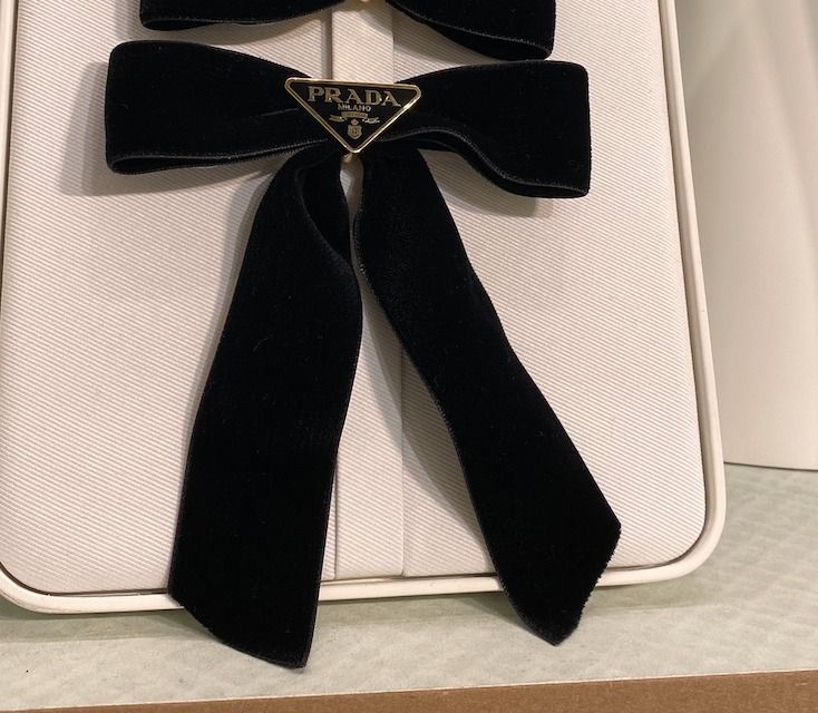 PRADA☆ベロアリボンバレッタ (PRADA/ヘアアクセサリー