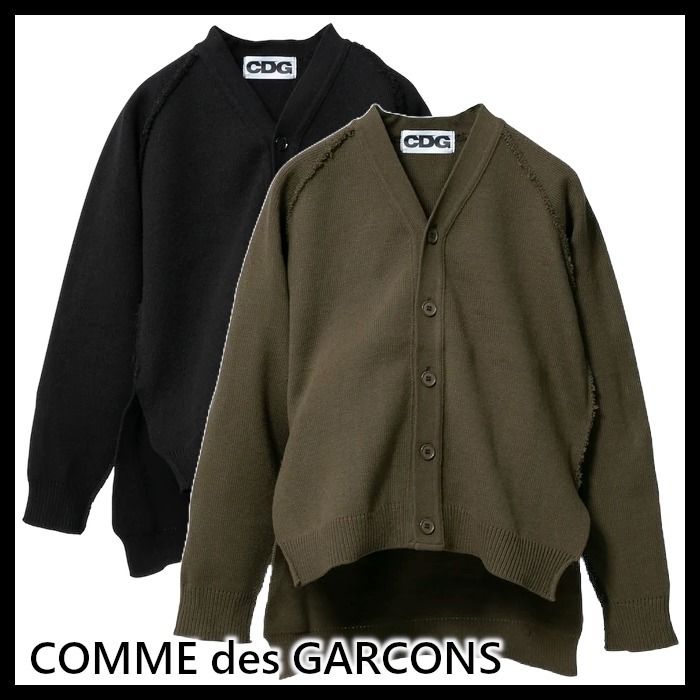 COMME DES GARCONS OUTSIDE SEAM LONG BACK CARDIGAN (COMME des