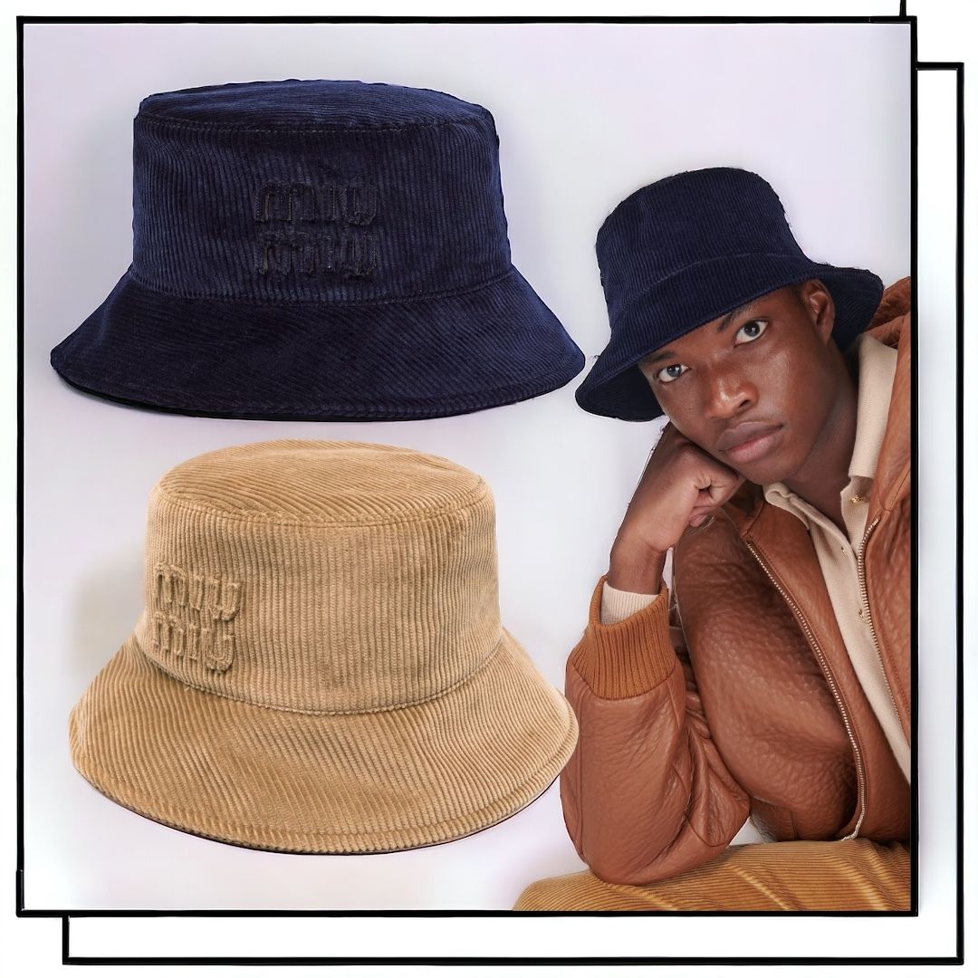 bobmy】MIU MIU コーデュロイ ハット MIU MIU(ミュウミュウ