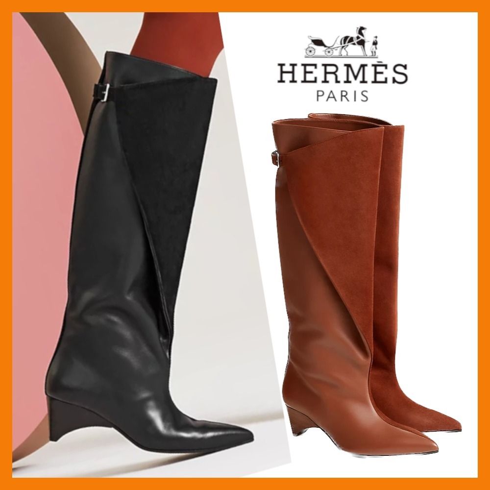 気品あるデザイン♪】エルメス☆Hilona 55 ブーツ (HERMES/ロング