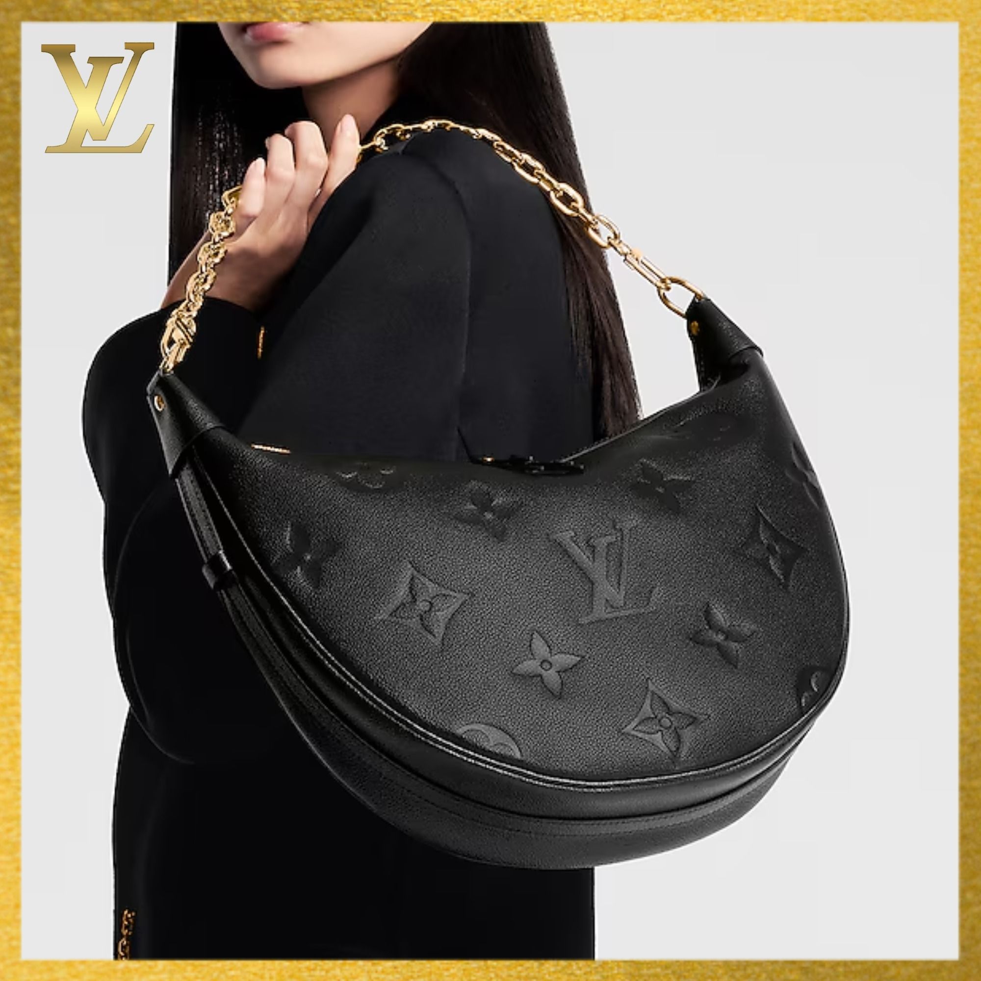 LOUIS VUITTON】トレンドの三日月型 ループホーボーバッグ (Louis