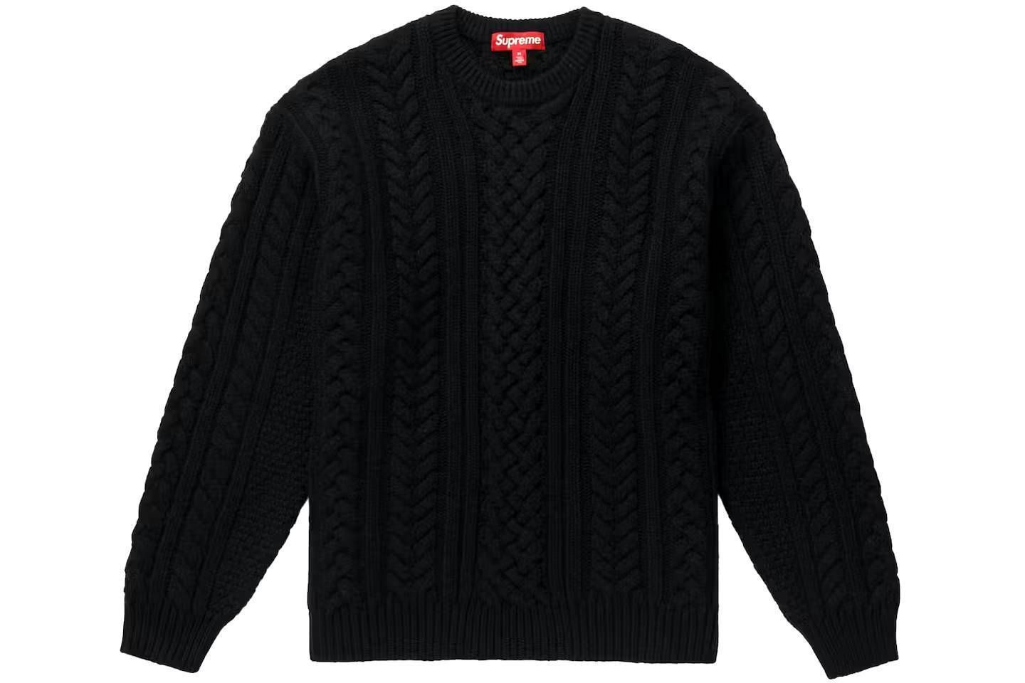 シュプリーム☆アップリケケーブルニットセーター☆Cable Knit