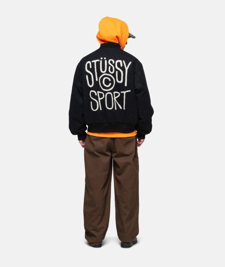 ☆関税込☆Stussy☆SPORT MELTON VARSITY JACKET (STUSSY/ジャケット