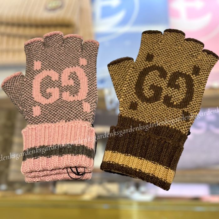 すぐ届く！GUCCI GG カシミア フィンガーレスグローブ 手袋 (GUCCI