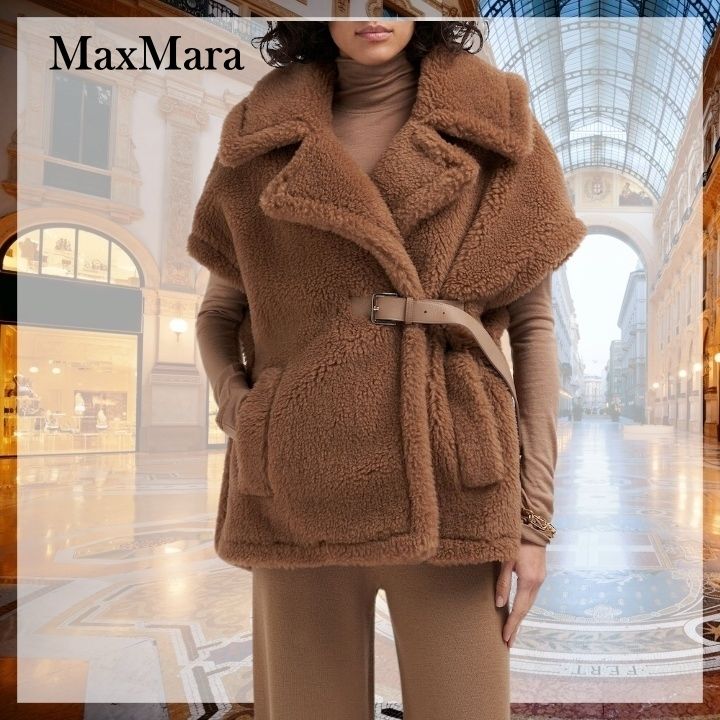 MaxMara テディベア ケープ Abavo 限定色 カシャメディオ
