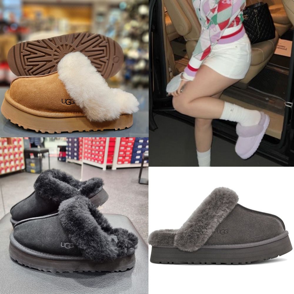 UGG(アグ)☆冬のデイリーアイテム! Disquette 厚底スリッパ (UGG