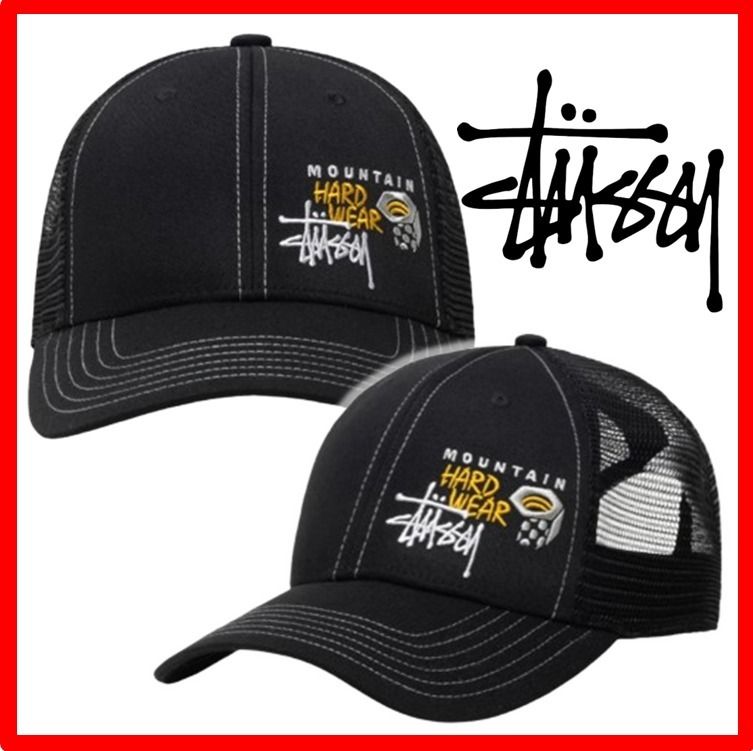 ☆人気☆Stussy x Mountain Hardwear Trucker Cap☆Black☆ (STUSSY