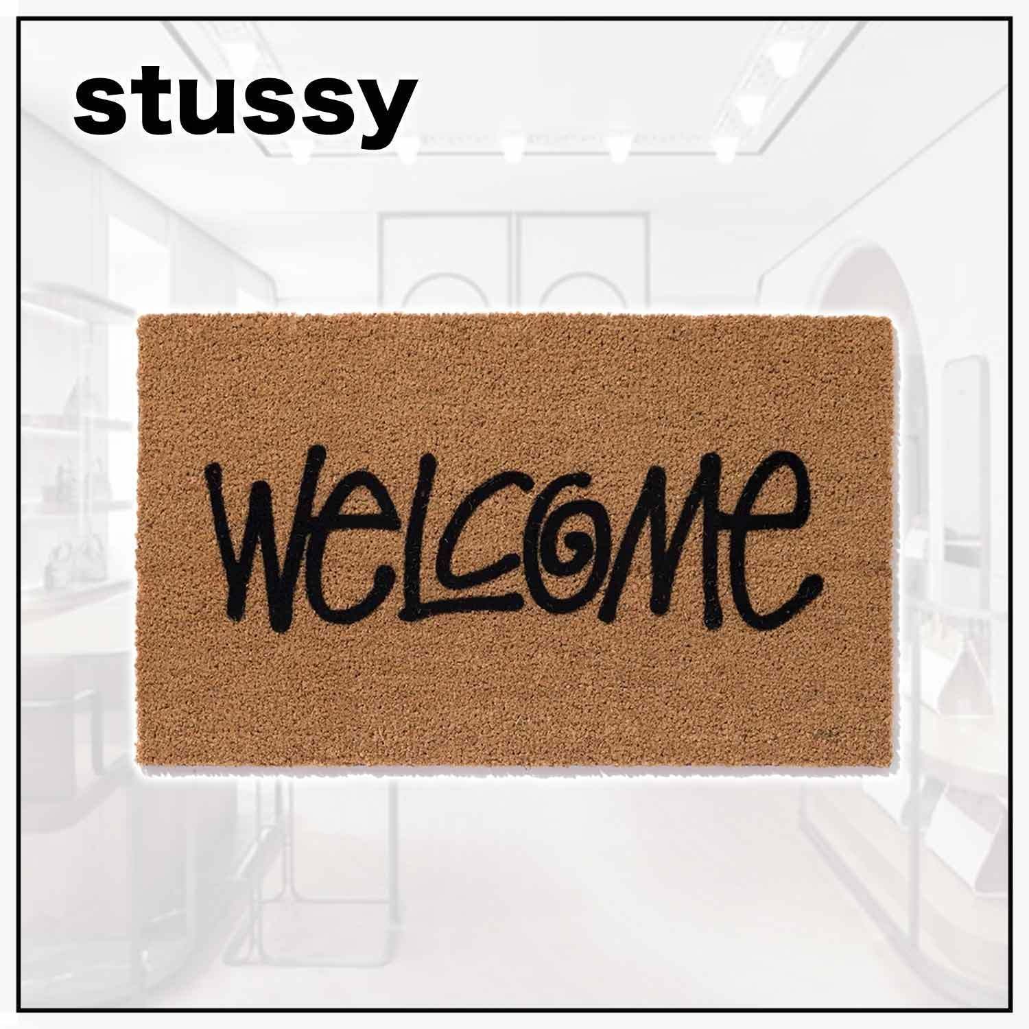 大人気☆レア【Stussy】WELCOME MAT☆玄関マット (STUSSY/ラグ