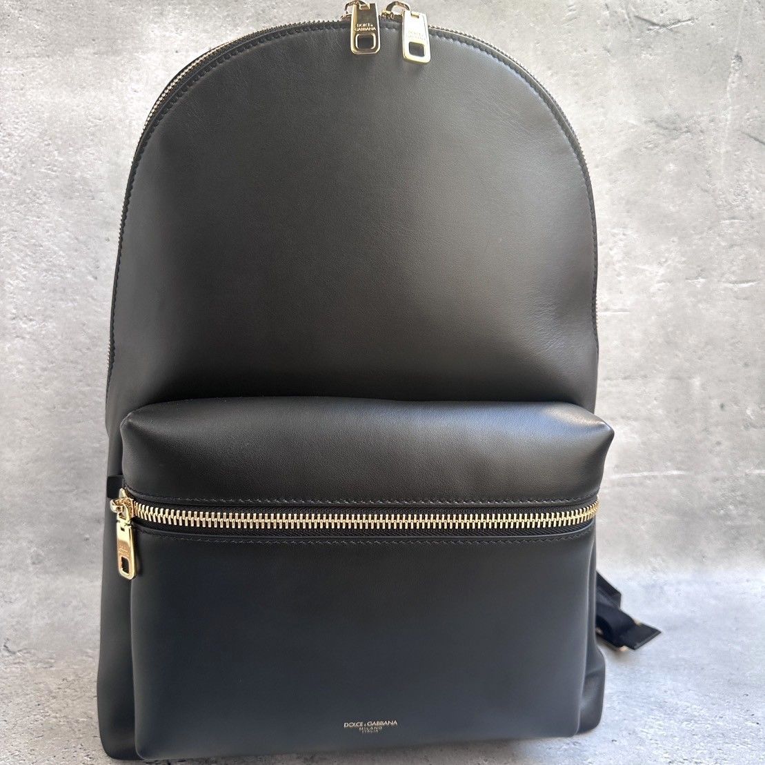 D&G DOLCE&GABBANA ロゴ レザー＆ナイロン バックパック (Dolce