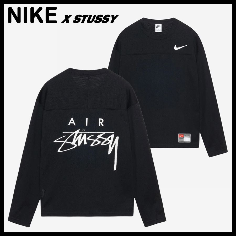 ☆NIKE x STUSSY☆LONG SLEEVE TOP 長袖トップ☆追跡可 (Nike/Tシャツ