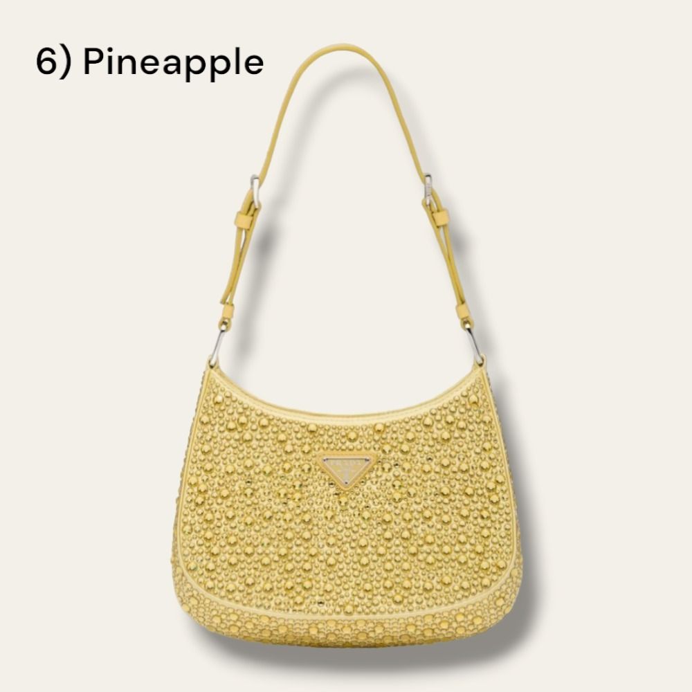 PRADA＊Prada Cleo satin bag with crystals サテンバッグ＊送込