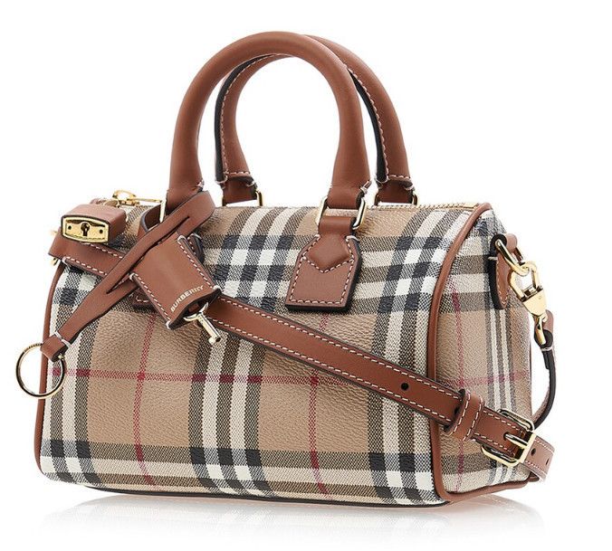 ◇Burberry◇ ミニ チェック ボウリングバッグ (Burberry/ショルダー