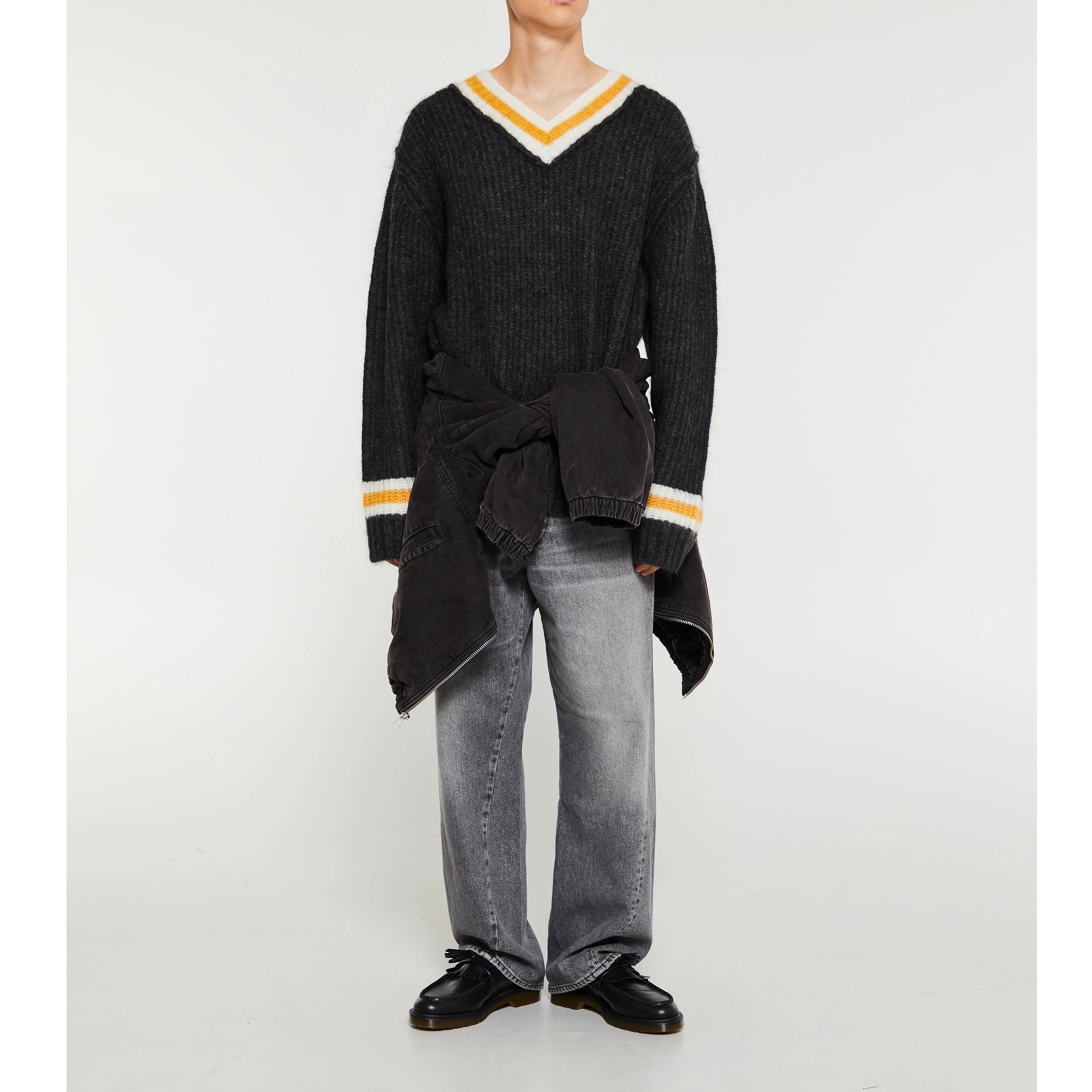 STUSSY】モヘアブレンド Vネック テニスセーター 送料関税込 (STUSSY