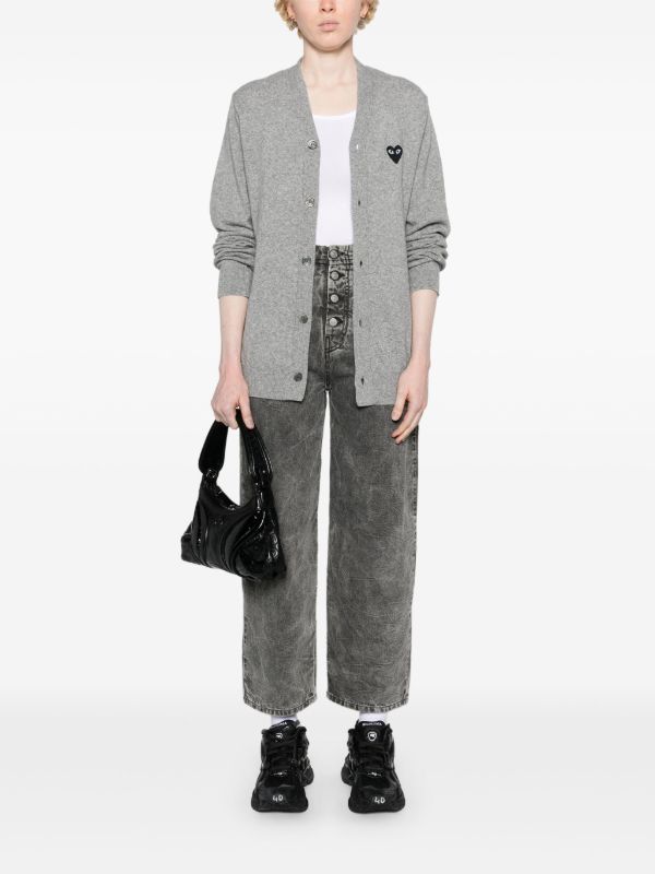 Comme Des Garçons Play ハートロゴ カーディガン 通販 - FARFETCH