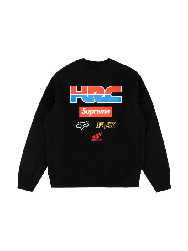 Supreme Honda Fox Racing Sweatshirt | Black | FARFETCH