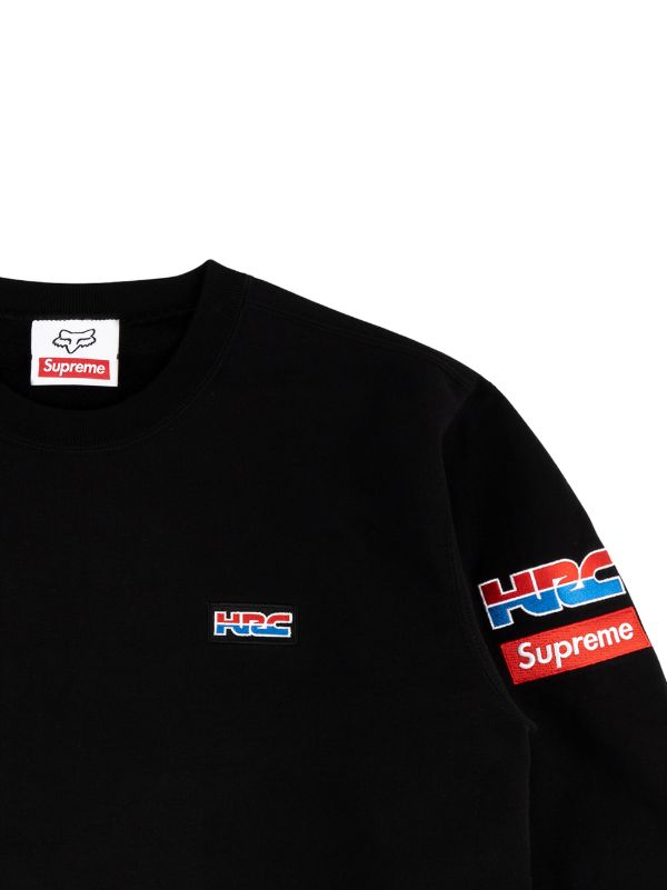 Supreme Honda Fox Racing Sweatshirt | Black | FARFETCH
