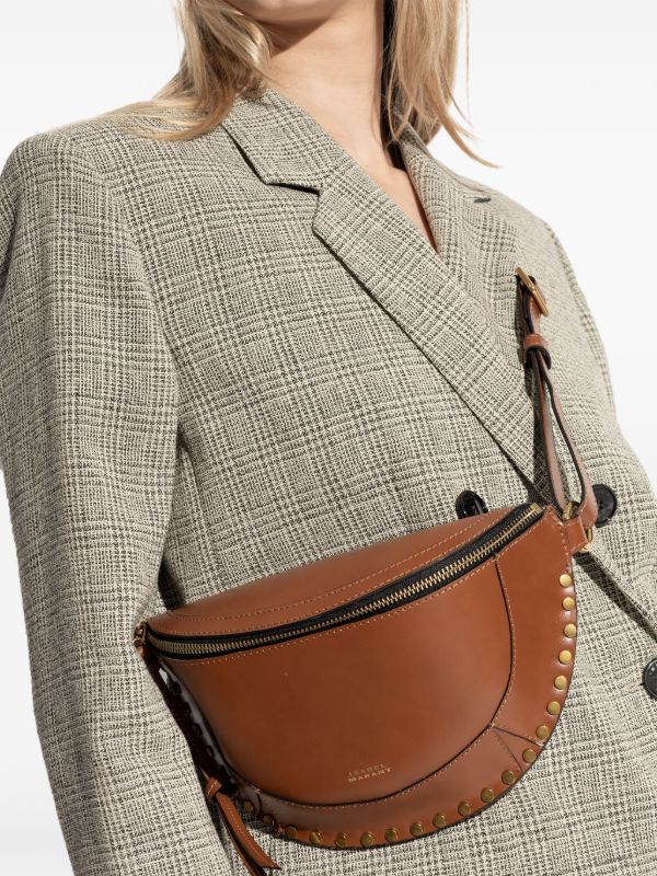 ISABEL MARANT Skano Leather Belt Bag | Brown | FARFETCH