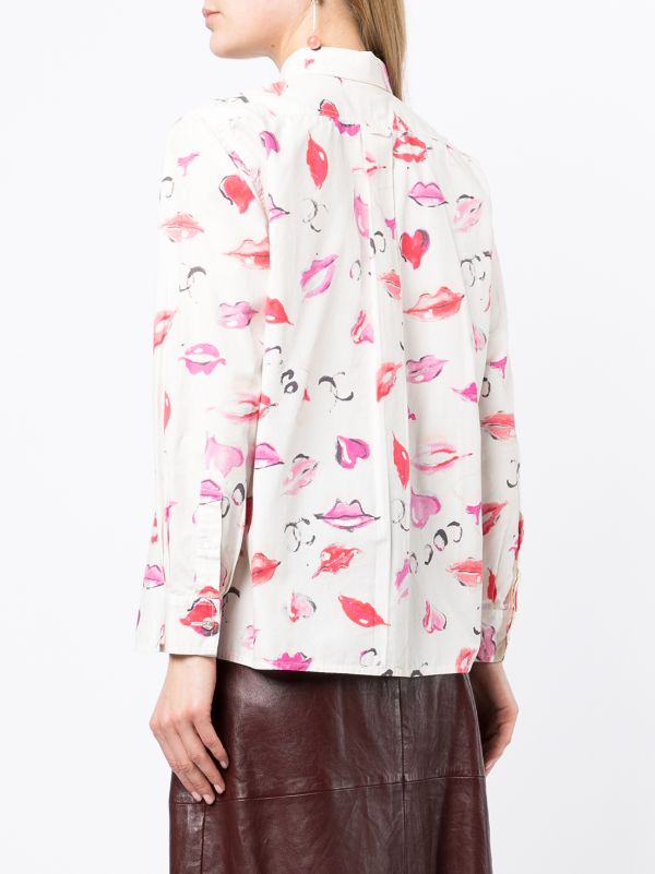 Chanel Pre-Owned 1990s リッププリント シャツ 通販 - FARFETCH