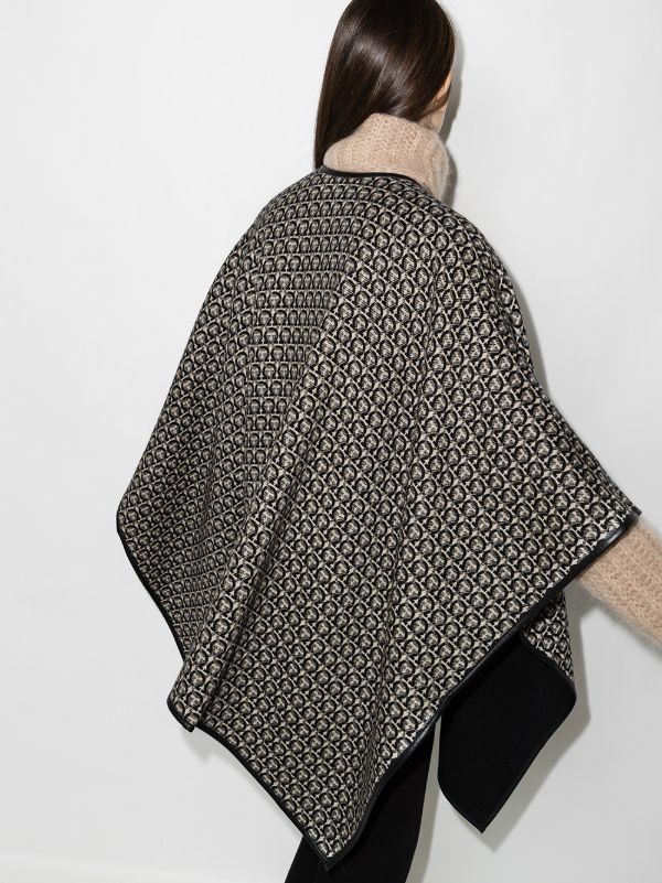 Ferragamo ガンチーニ ケープ | ブラック | FARFETCH JP