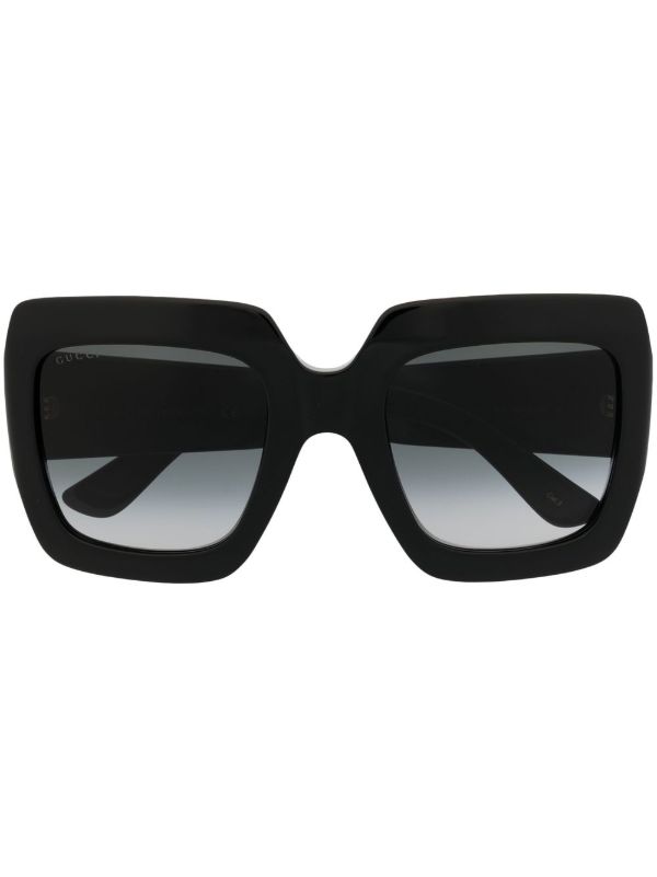 Gucci Eyewear GG オーバーサイズ サングラス | ブラック | FARFETCH JP