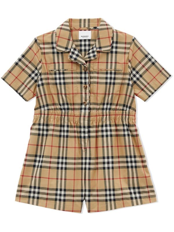 Burberry Kids バーバリー・キッズ ヴィンテージチェック ロンパース