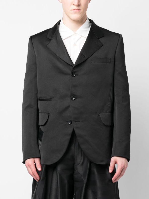 Comme Des Garçons Homme Plus zip-details Blazer | Black | FARFETCH