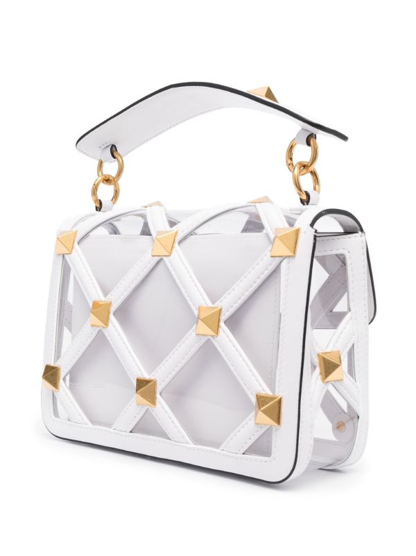 Valentino Garavani ローマンスタッズ ショルダーバッグ M | ホワイト