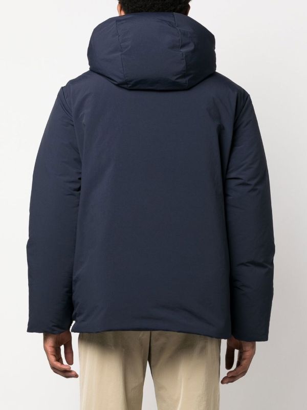 Jil Sander フーデッド パデッドジャケット | ブルー | FARFETCH JP