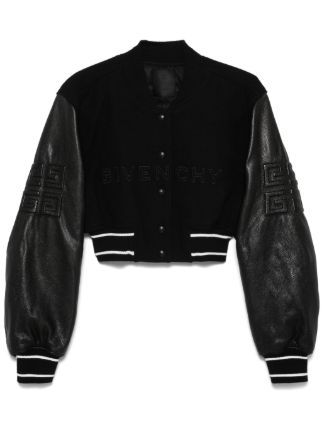 Givenchy クロップド ボンバージャケット | ブラック | FARFETCH JP