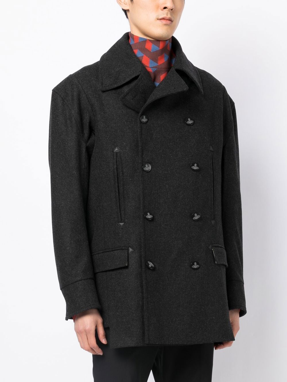 Vivienne Westwood ストライプ ピーコート | ブラック | FARFETCH JP