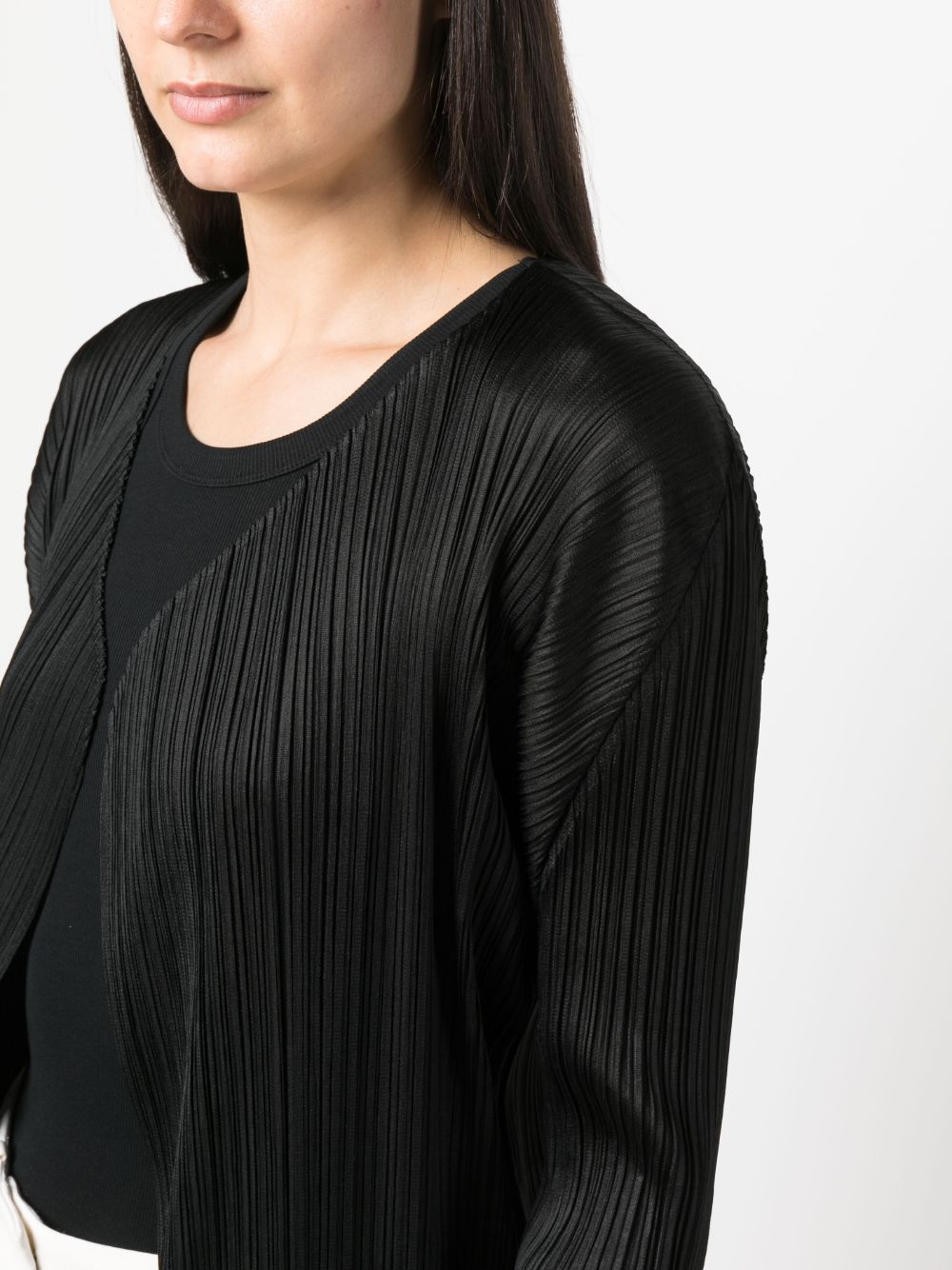 Pleats Please Issey Miyake プリーツ シングルコート | ブラック