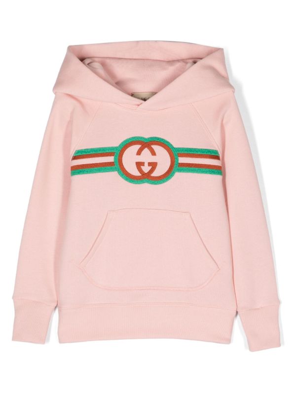 Gucci Kids ロゴ パーカー | ピンク | FARFETCH JP